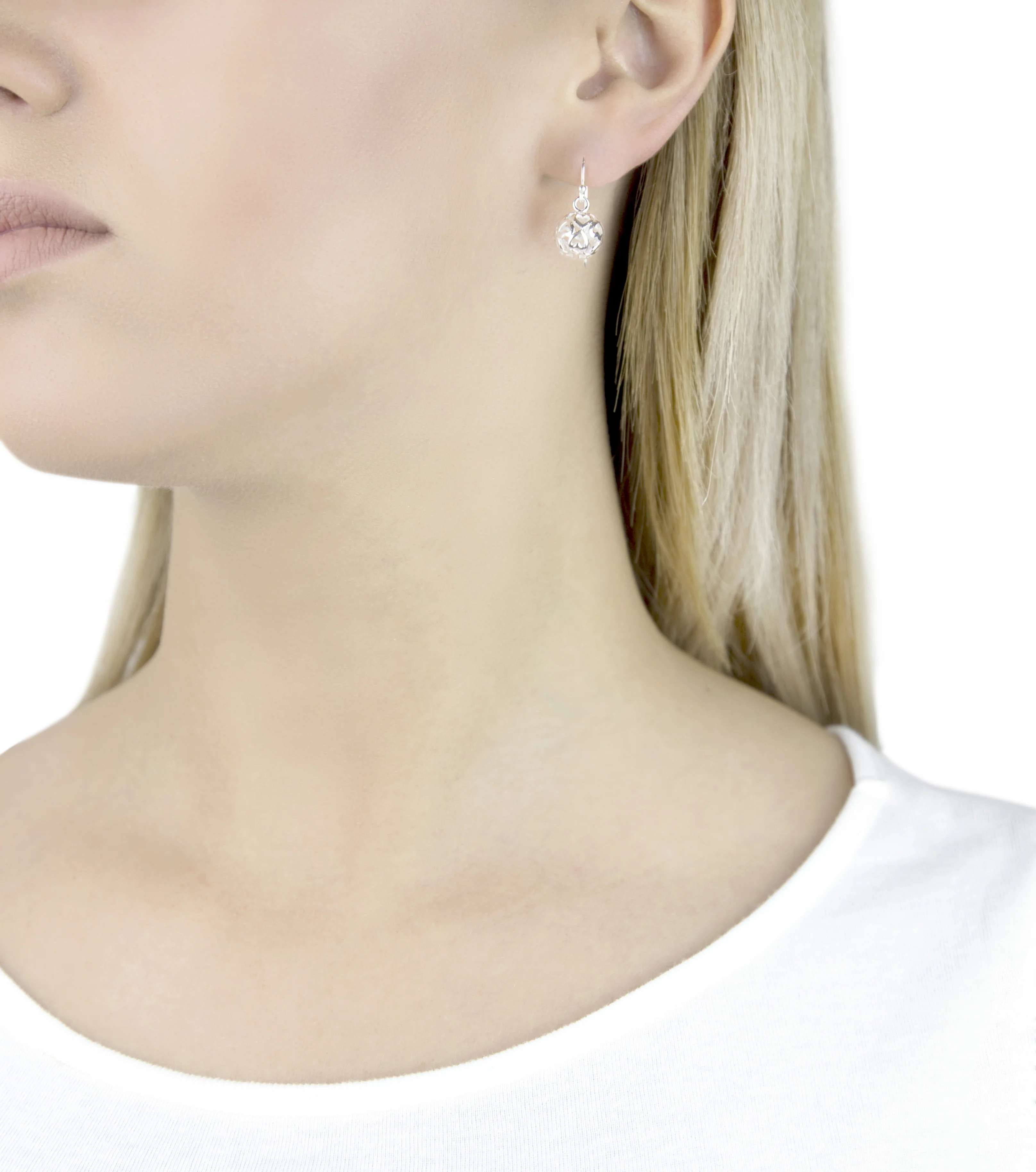 Sterling Silver Filigree Ball Drop Earrings - Image 3