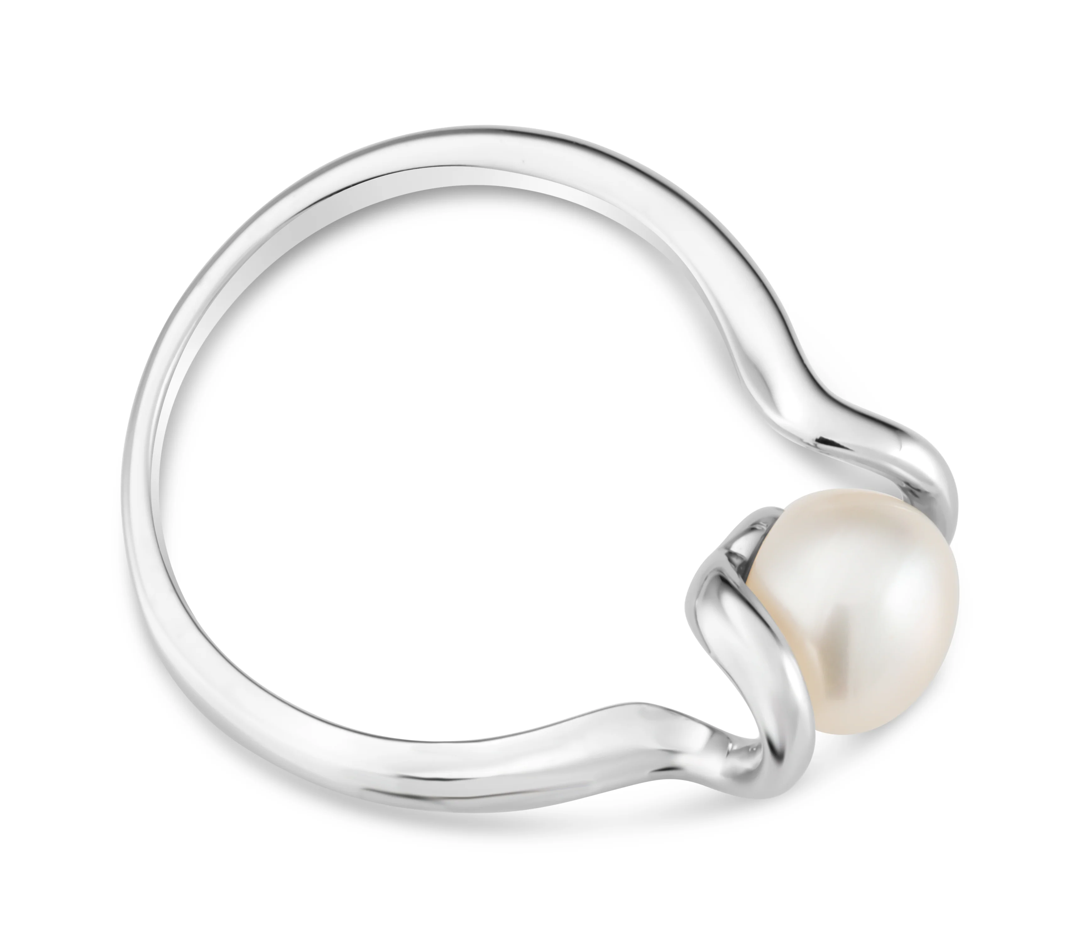 Sterling Silver Freshwater Pearl Ring - Image 2
