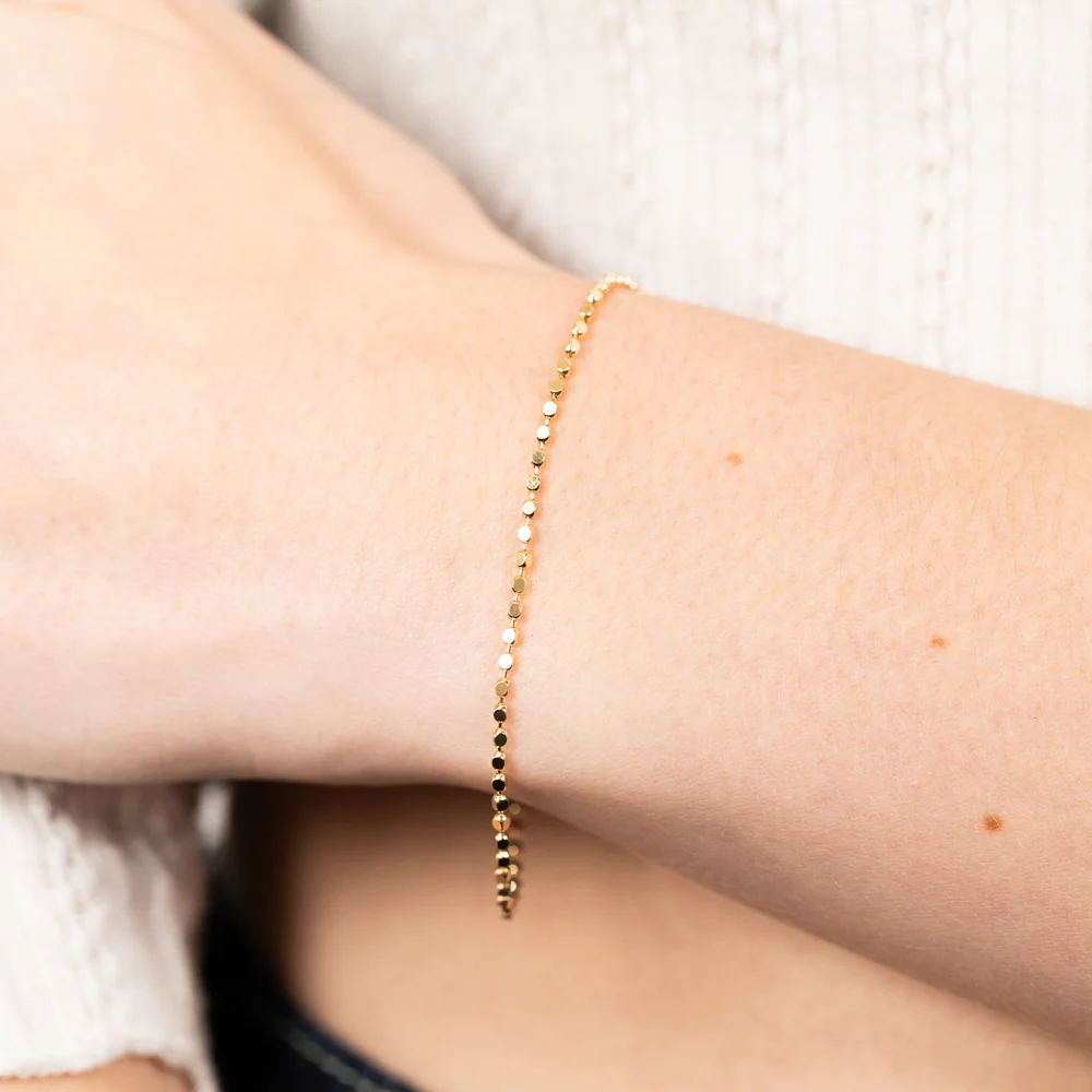 Sterling Silver Gold Plated Diamond Cut Fancy 18+3cm Bracelet - Image 3
