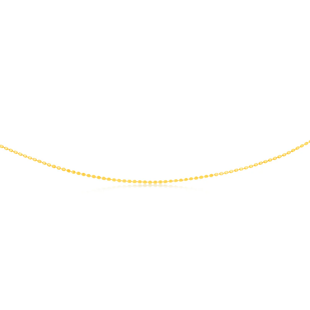 Sterling Silver Gold Plated Diamond Cut Fancy 42+4.5cm Chain - Image 2