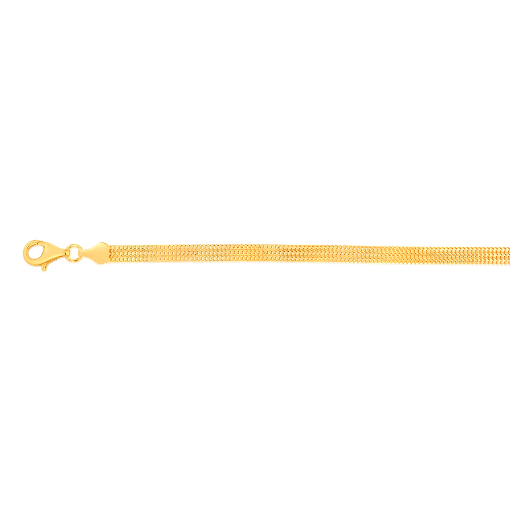 Sterling Silver Gold Plated Etrusca 19cm Bracelet - Image 2