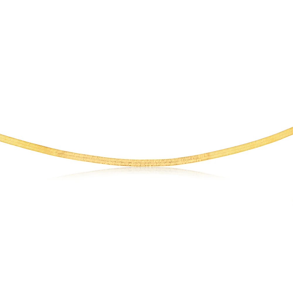 Sterling Silver Gold Plated Fancy 40cm Choker Chain - Image 2