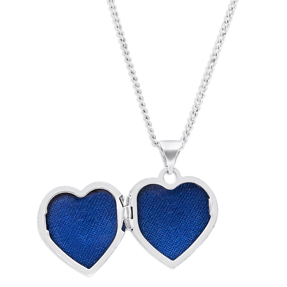Sterling Silver Gold Plated Heart I Love You Locket - Image 2