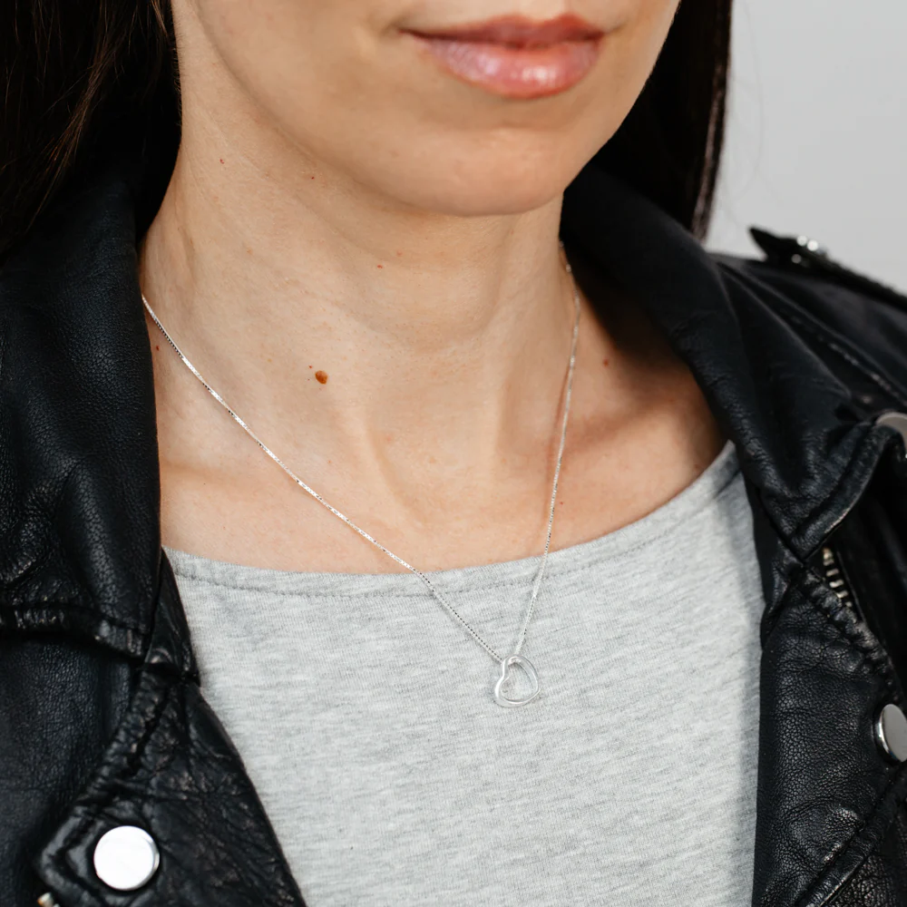 Sterling Silver Heart Necklace - Image 2