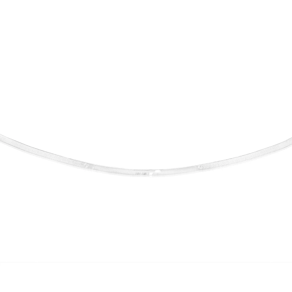 Sterling Silver Herringbone 37+5cm Chain - Image 2