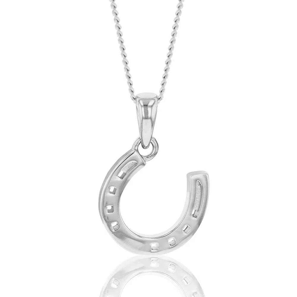 Sterling Silver Horseshoe Pendant - Image 2