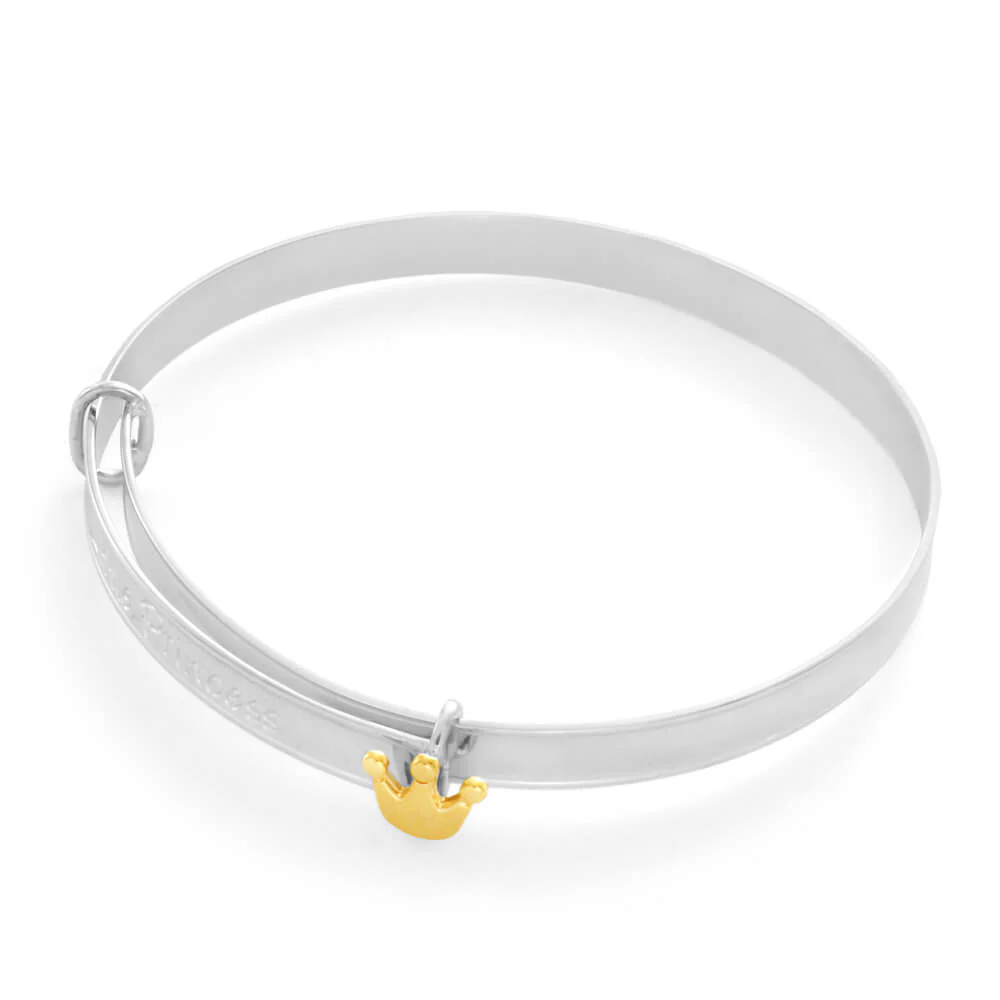 Sterling Silver Little Princess Expandable Baby Bangle - Image 2