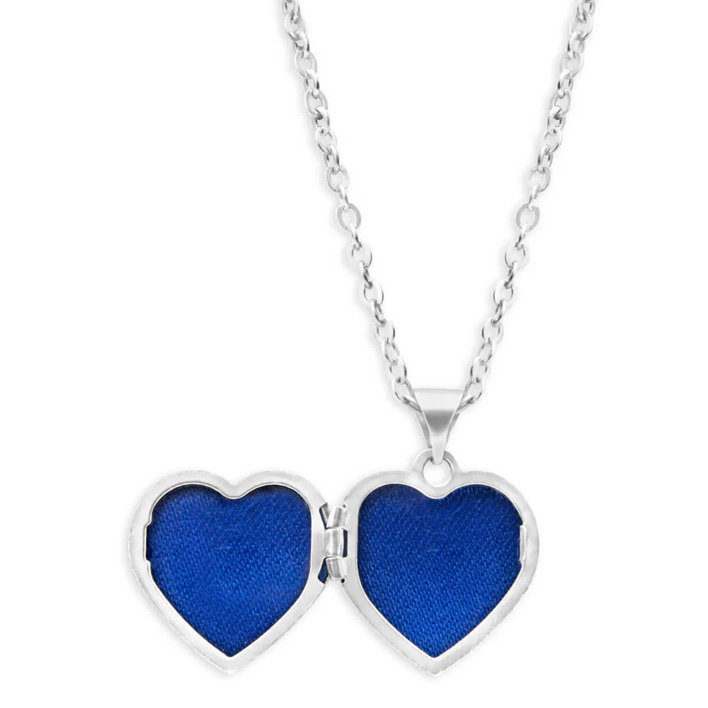 Sterling Silver Love Engraved Heart Locket - Image 2