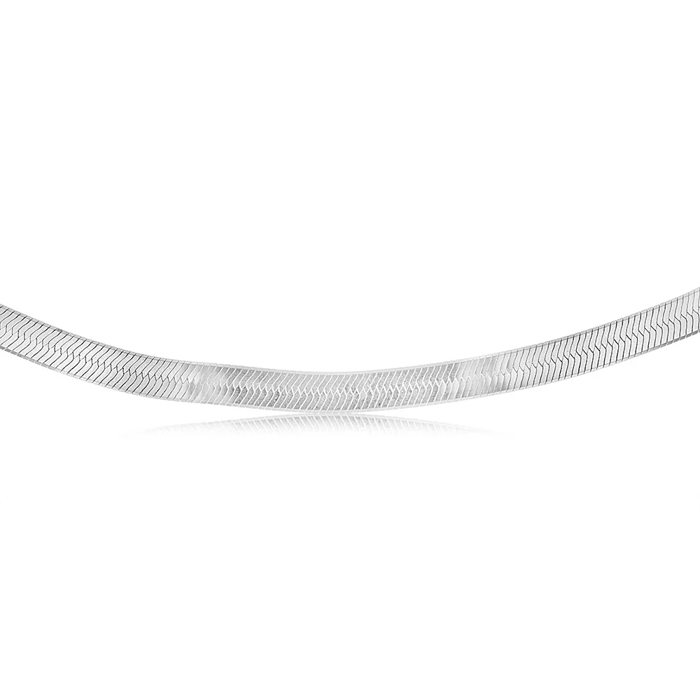 Sterling Silver Magic 8mm Herringbone 45cm Chain - Image 2