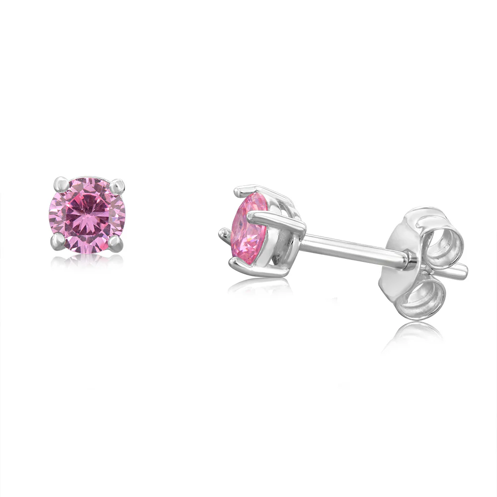 Sterling Silver Multi-Coloured Cubic Zirconia Stud Set - Image 4