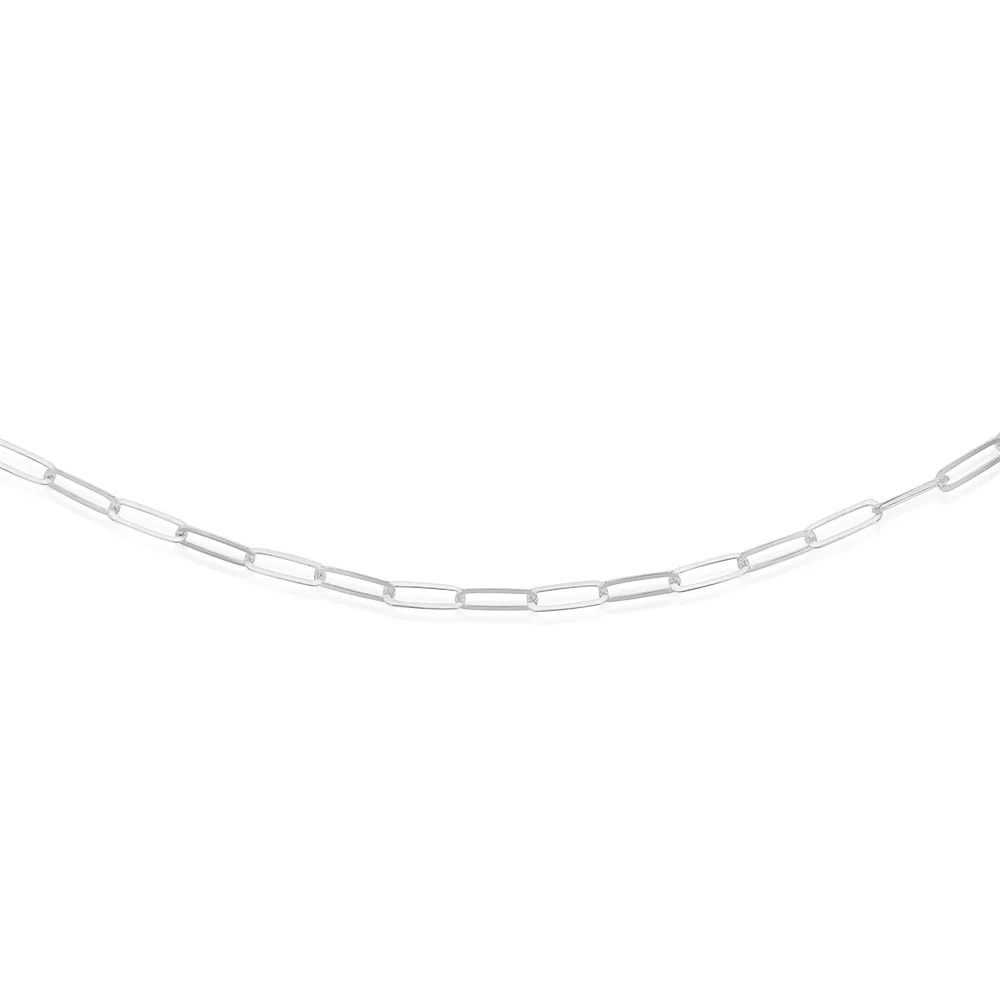 Sterling Silver Paper Clip 42+3cm Chain - Image 2