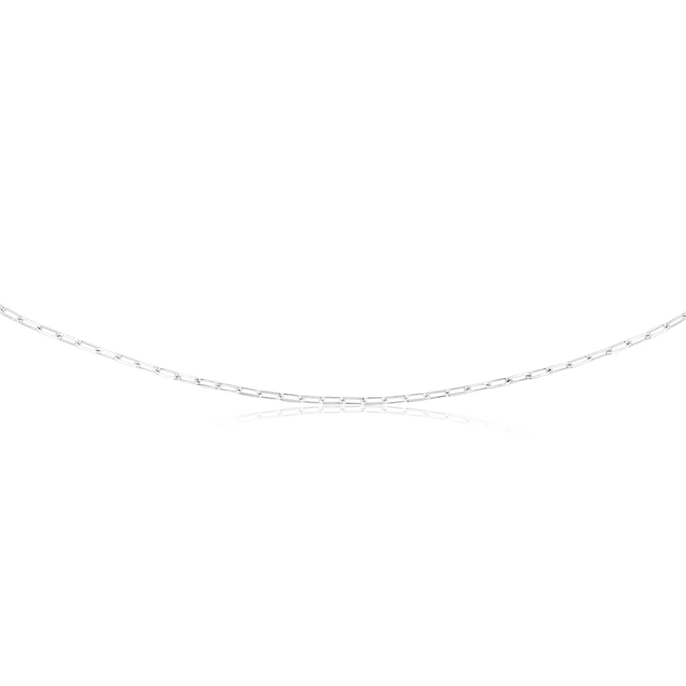 Sterling Silver Paperclip 45cm Chain - Image 2