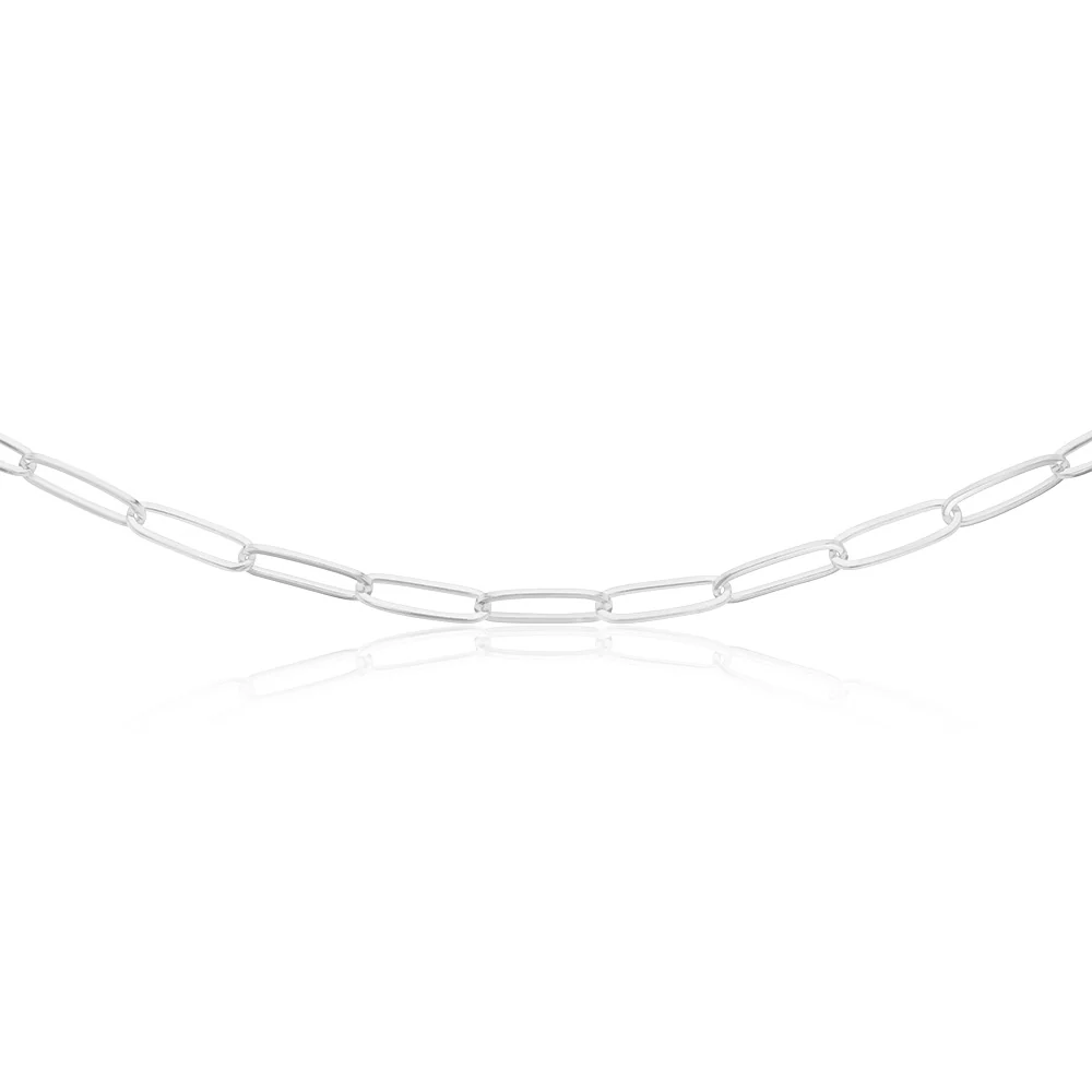 Sterling Silver Paperclip 60cm Chain - Image 2
