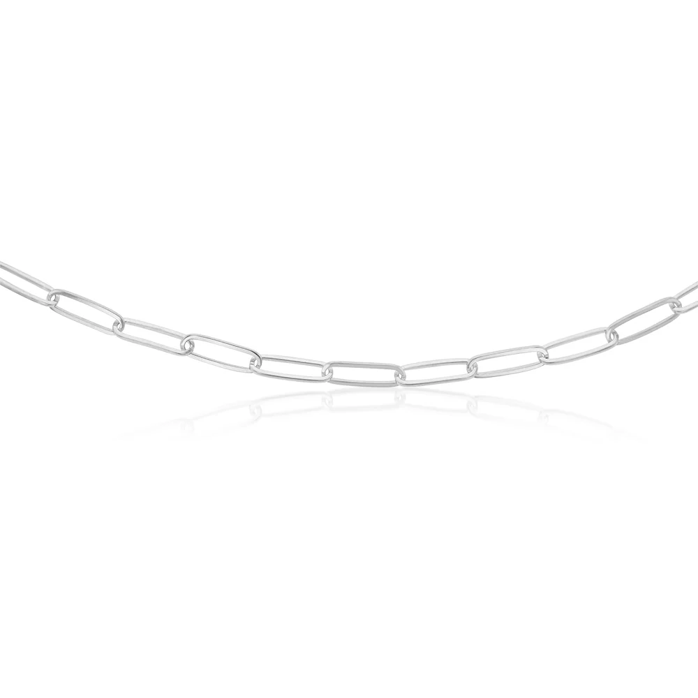 Sterling Silver Paperclip 70cm Chain - Image 2