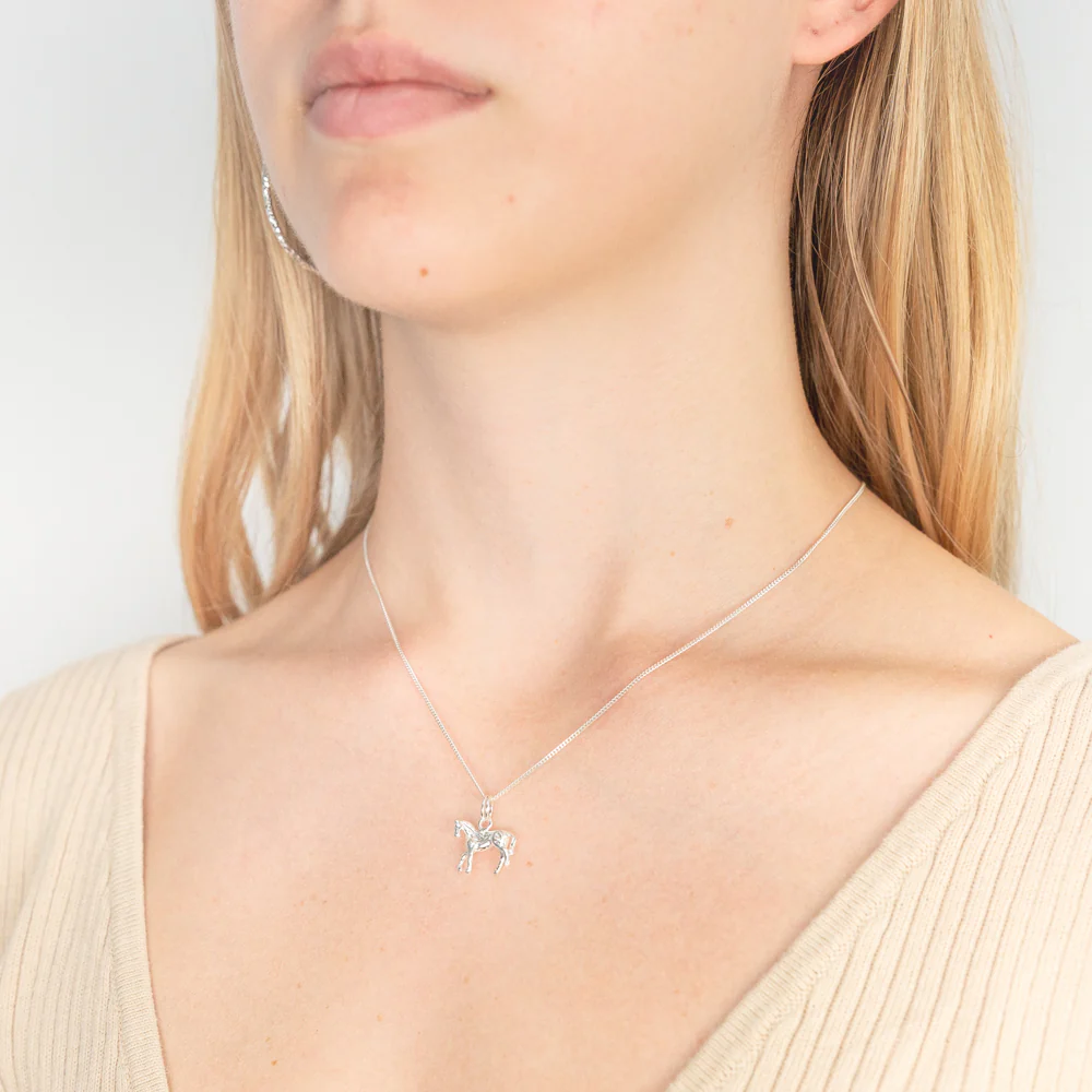 Sterling Silver Prancing Horse Pendant - Image 2