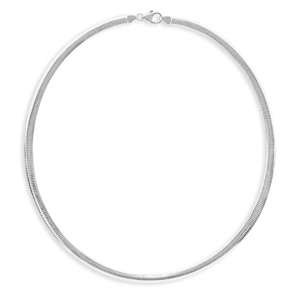 Sterling Silver Reversible Omega 5mm Chain - Image 2
