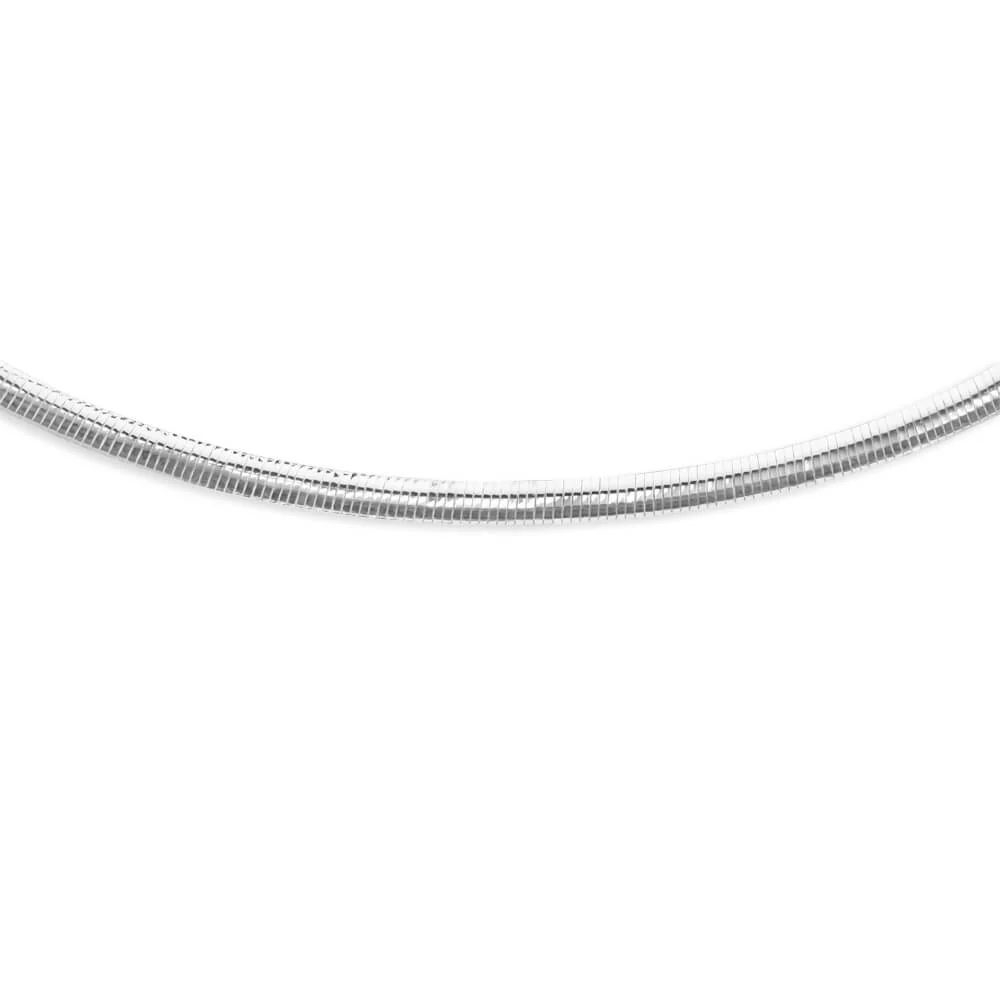 Sterling Silver Reversible Omega 5mm Chain - Image 3