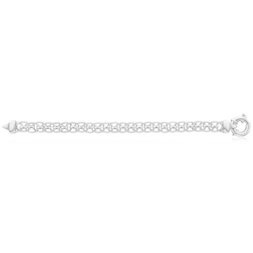Sterling Silver Roller Boltring Bracelet 19cm - Image 2