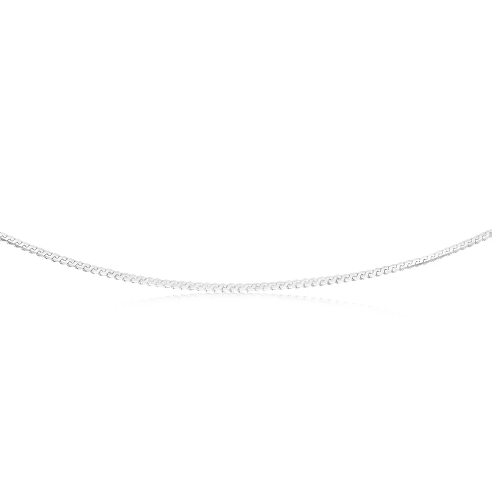 Sterling Silver Serpentine 80 Gauge 45cm Chain - Image 2