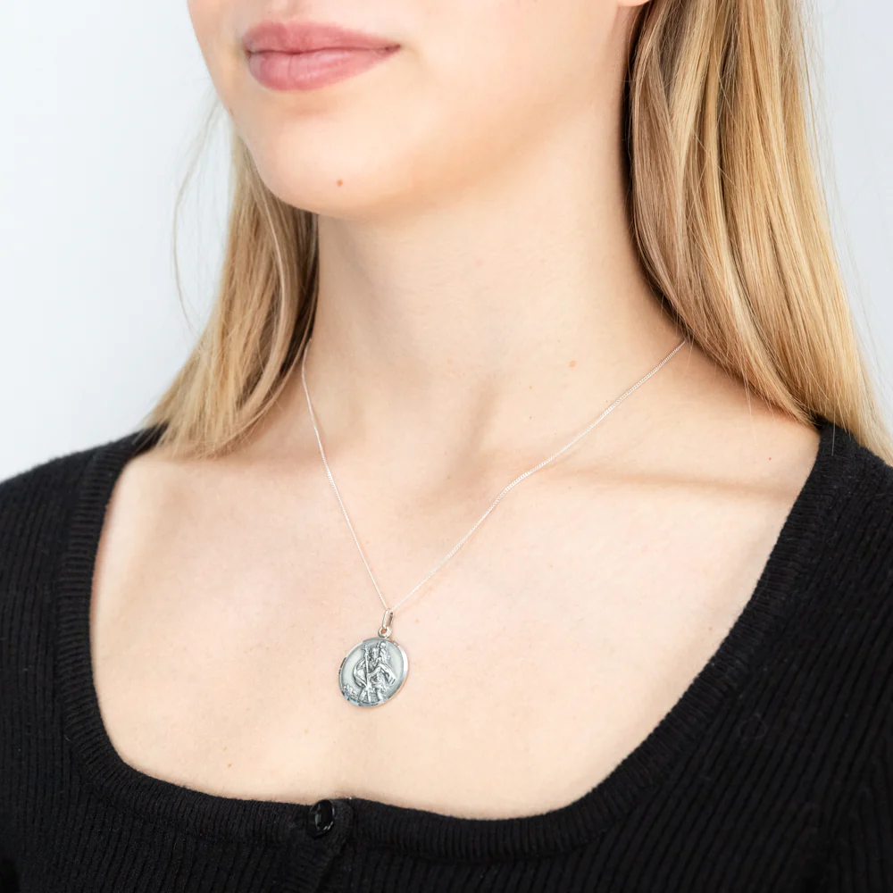 Sterling Silver St Christopher Pendant - Image 2