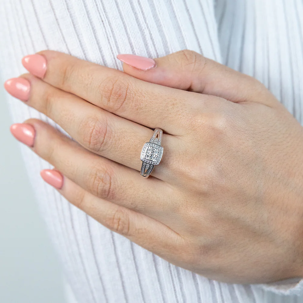 Sterling Silver Striking Diamond Ring - Image 3