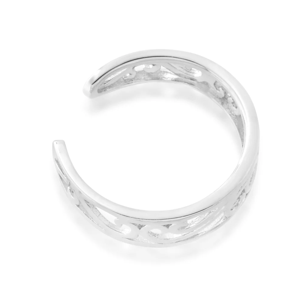 Sterling Silver Toe Ring Filigree - Image 2