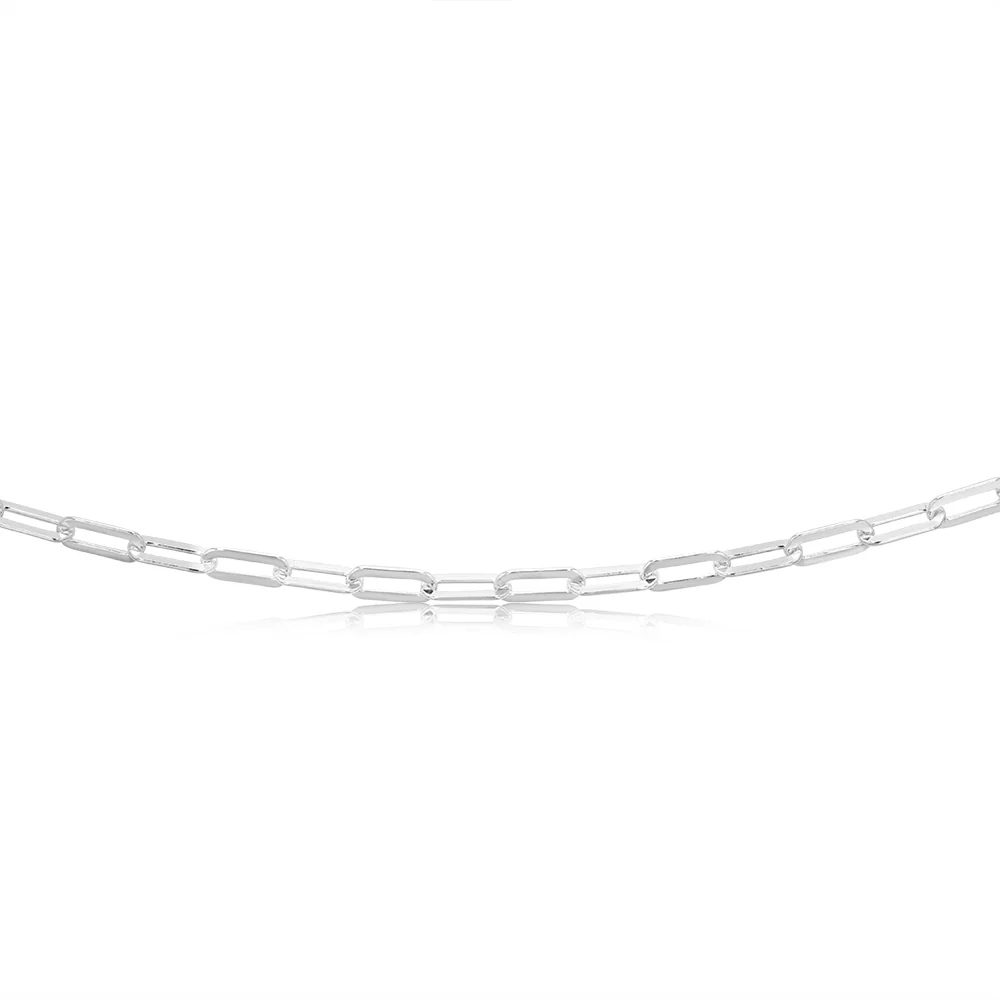 Sterling Silver Toggle Bar Paperclip 45cm Chain - Image 2