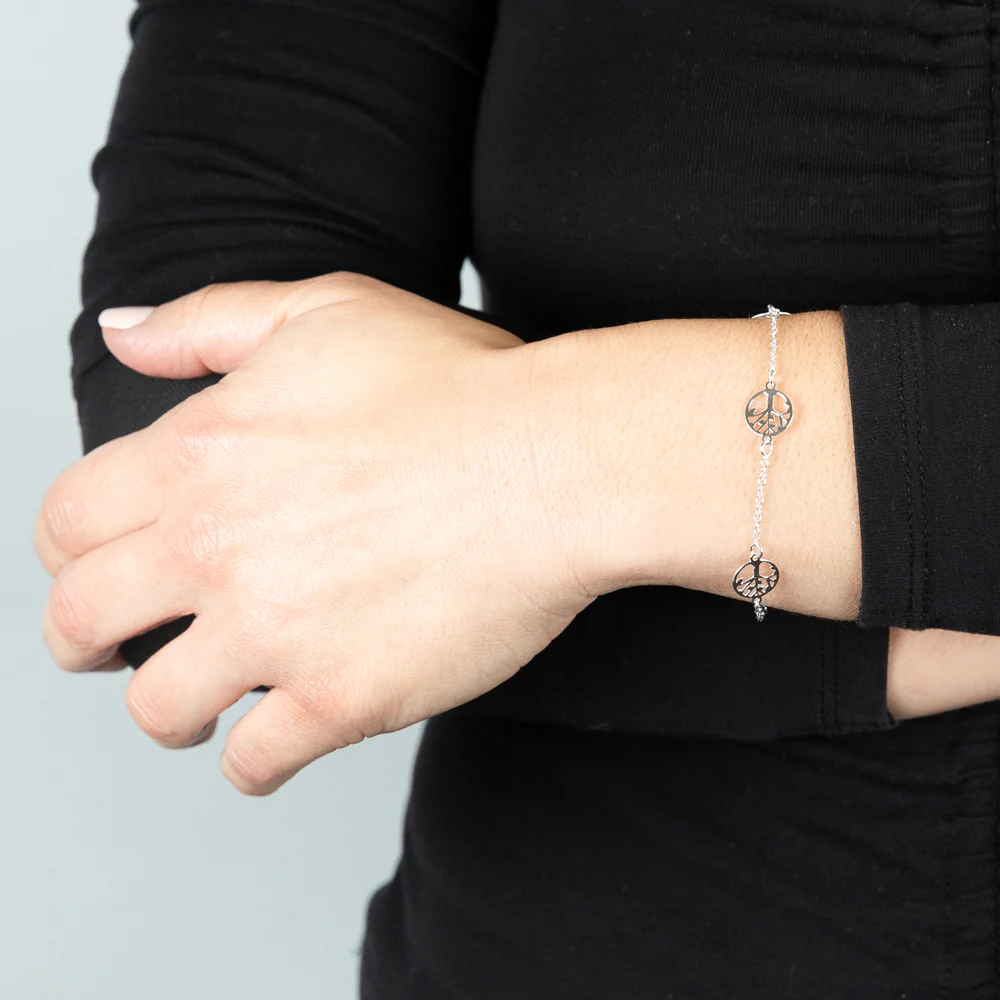 Sterling Silver Tree Of Life 18cm Bracelet - Image 3