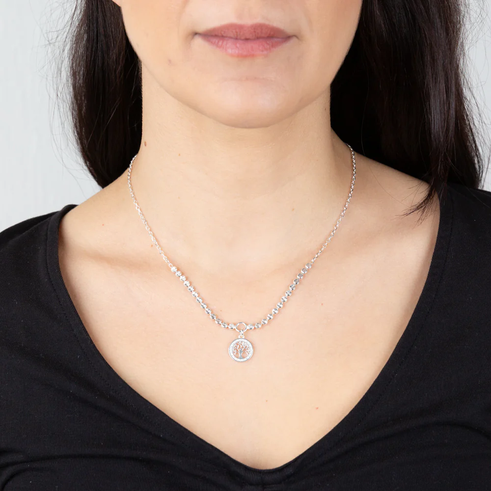 Sterling Silver Tree Of Life Pendant On 45cm Chain - Image 2