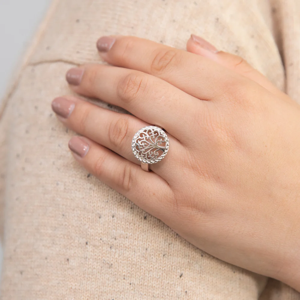 Sterling Silver Tree Of Life Ring - Image 3