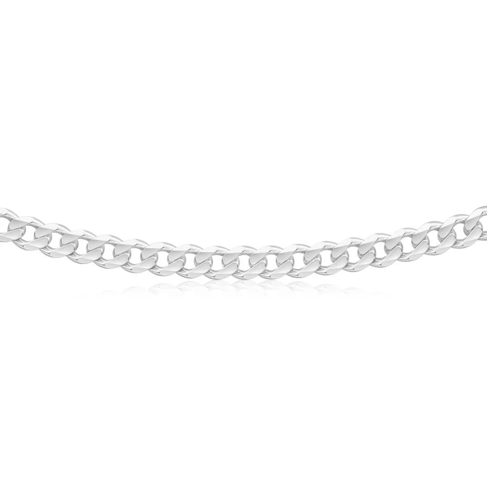 Sterling Silver Unisex Curb 60cm Chain - Image 2
