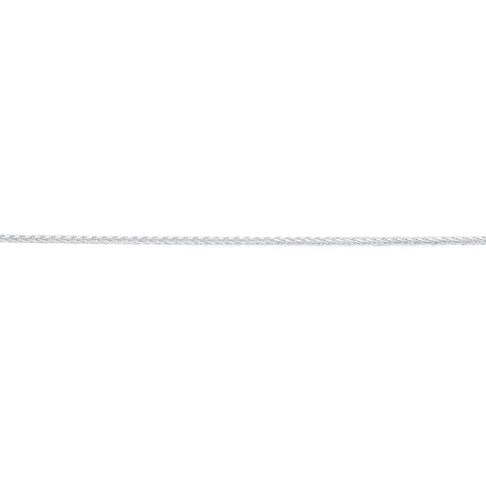Sterling Silver Wheat Adjustable Heart Drop Chain 55cm - Image 3