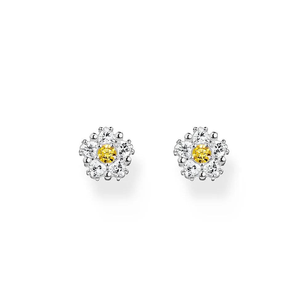 Thomas Sabo Blooming Skies Small Daisy CZ Earrings - Image 2