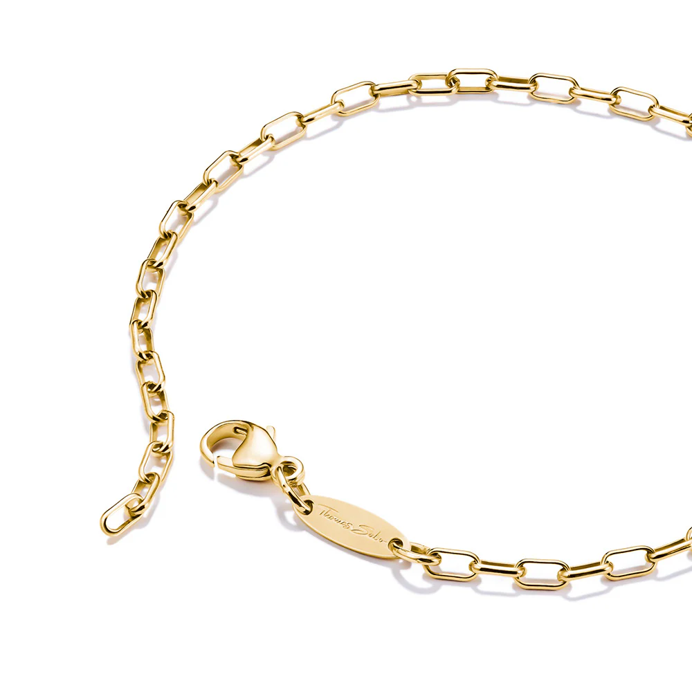 Thomas Sabo CC Connect Cable Yellow Gold-Plated Chain Bracelet - Image 2