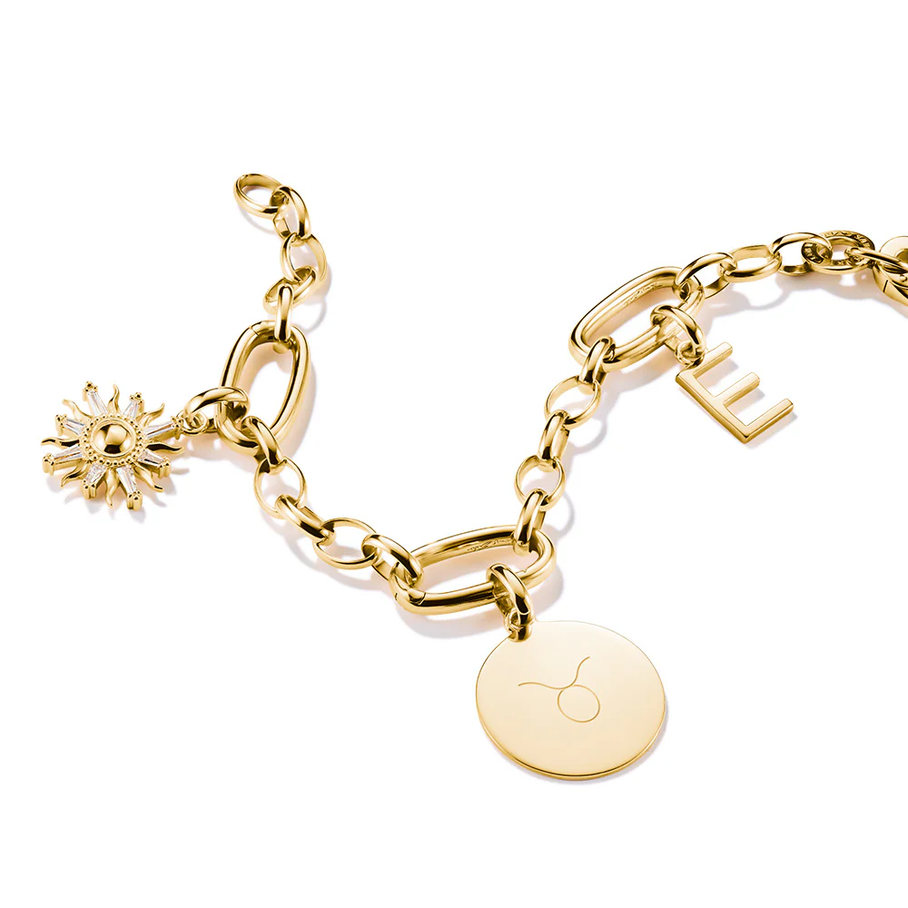 Thomas Sabo CC Connect Engravable Yellow Gold-Plated Disc Large - Image 2