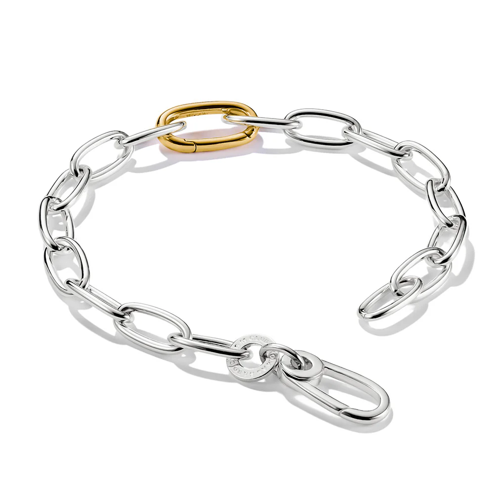 Thomas Sabo CC Connect Two Tone Single Eye Cable Bracelet - Image 2