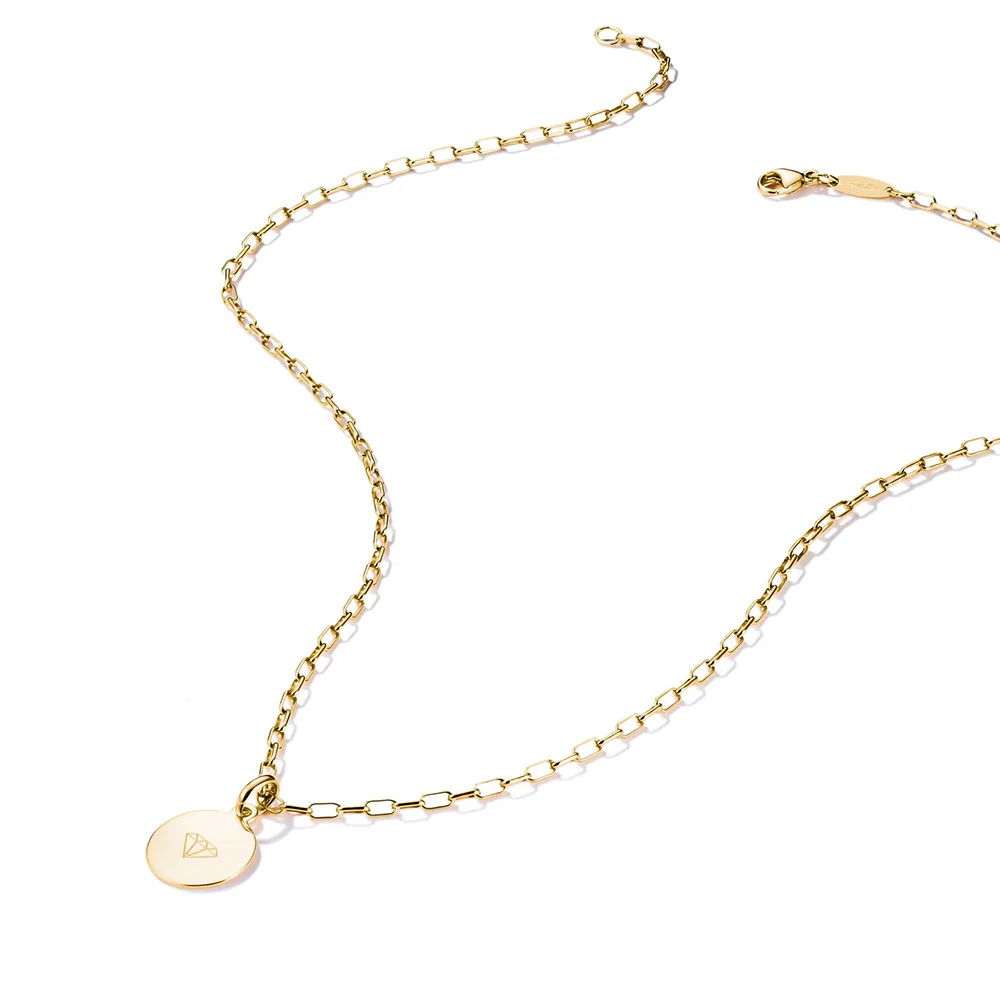 Thomas Sabo CC Connect Yellow Gold-Plated Cable Chain Necklace - Image 2