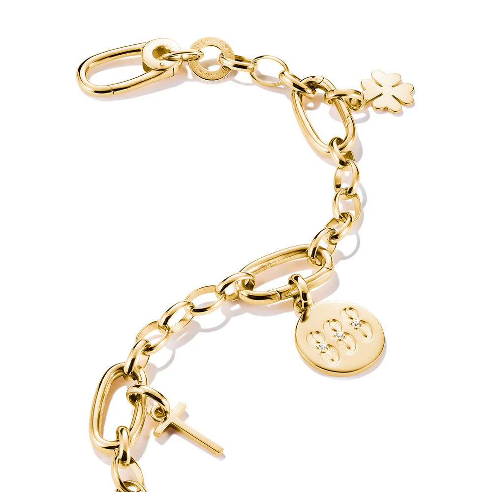 Thomas Sabo CC Connect Yellow Gold-Plated CZ '888' Angel Number - Image 2