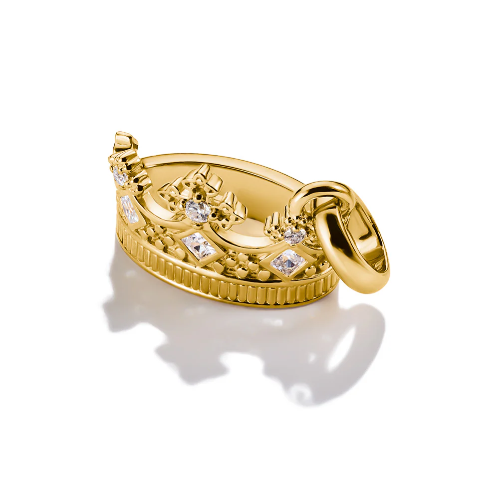 Thomas Sabo CC Connect Yellow Gold-Plated CZ Crown - Image 2