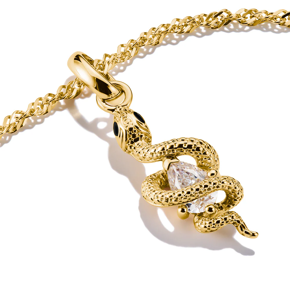 Thomas Sabo CC Connect Yellow Gold-Plated CZ Snake - Image 2