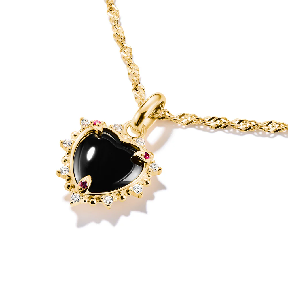Thomas Sabo CC Connect Yellow Gold-Plated Vintage Black Heart - Image 2