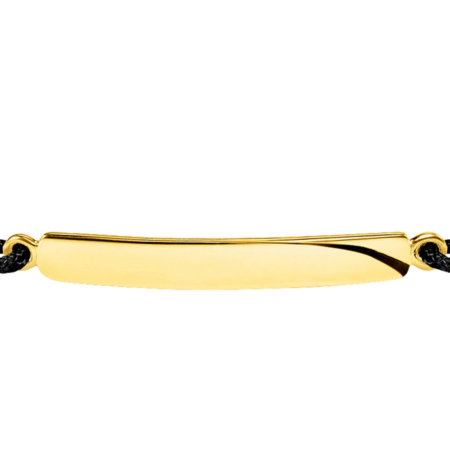 Thomas Sabo Engrav Gold Plated Sterling Silver Black With Plate 16-27cm Bracelet - Image 2