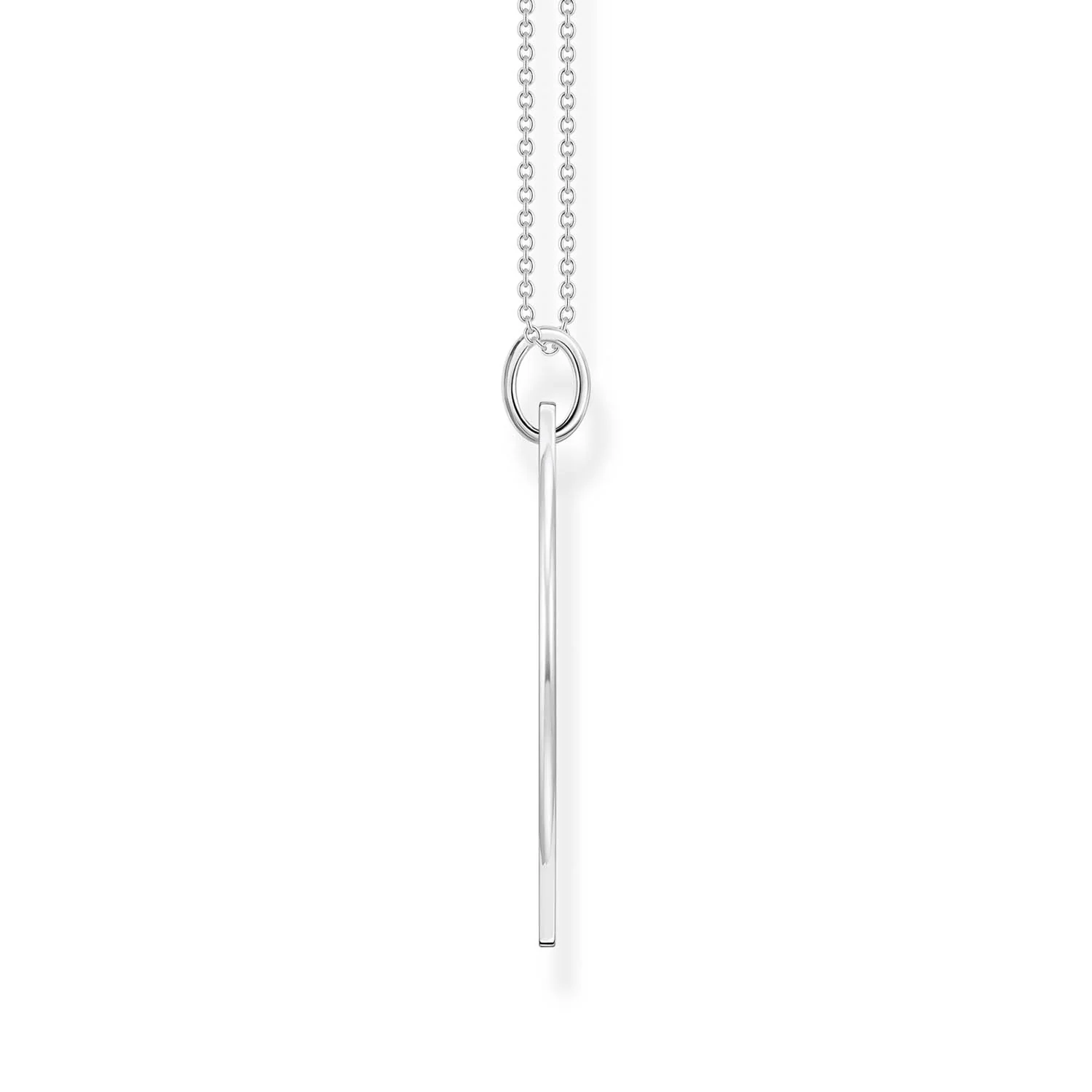 Thomas Sabo Engrav Slim Tag Cubic Zirconia On 40-45cm Chain - Image 2