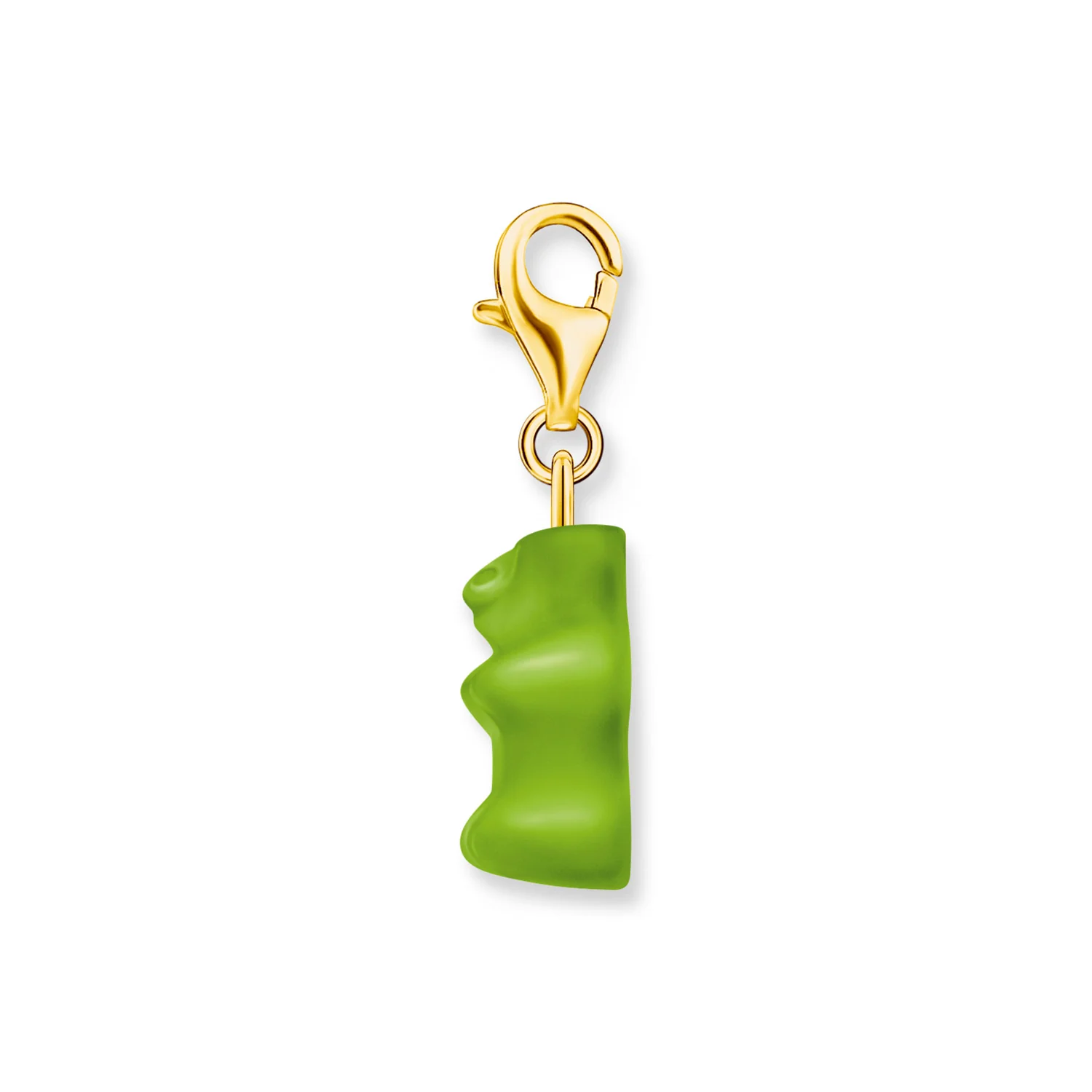 Thomas Sabo Gold Plated Sterling Silver Charm Club Haribo Apple Green Bear Charm - Image 3