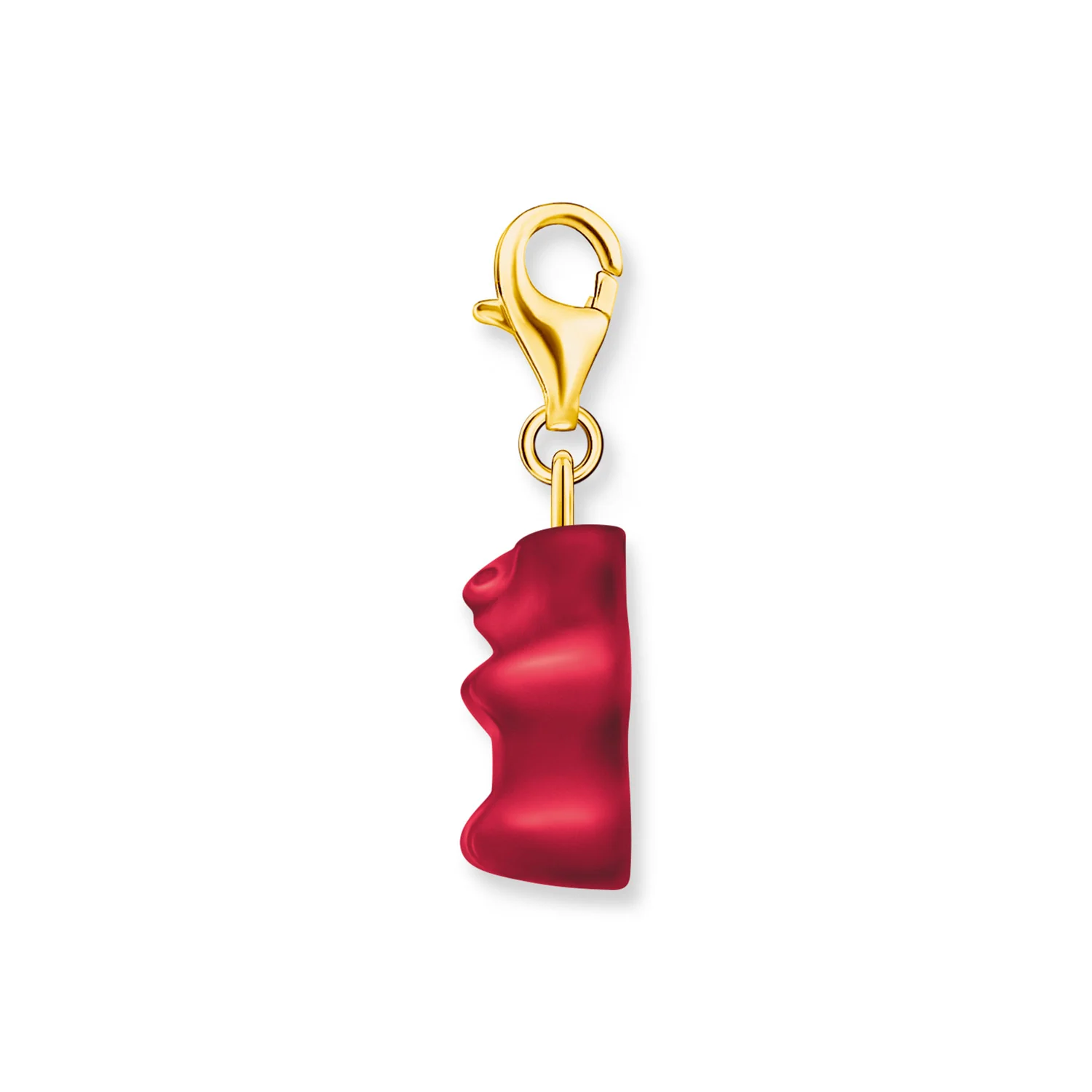 Thomas Sabo Gold Plated Sterling Silver Charm Club Haribo Strawberry Red Bear Charm - Image 3