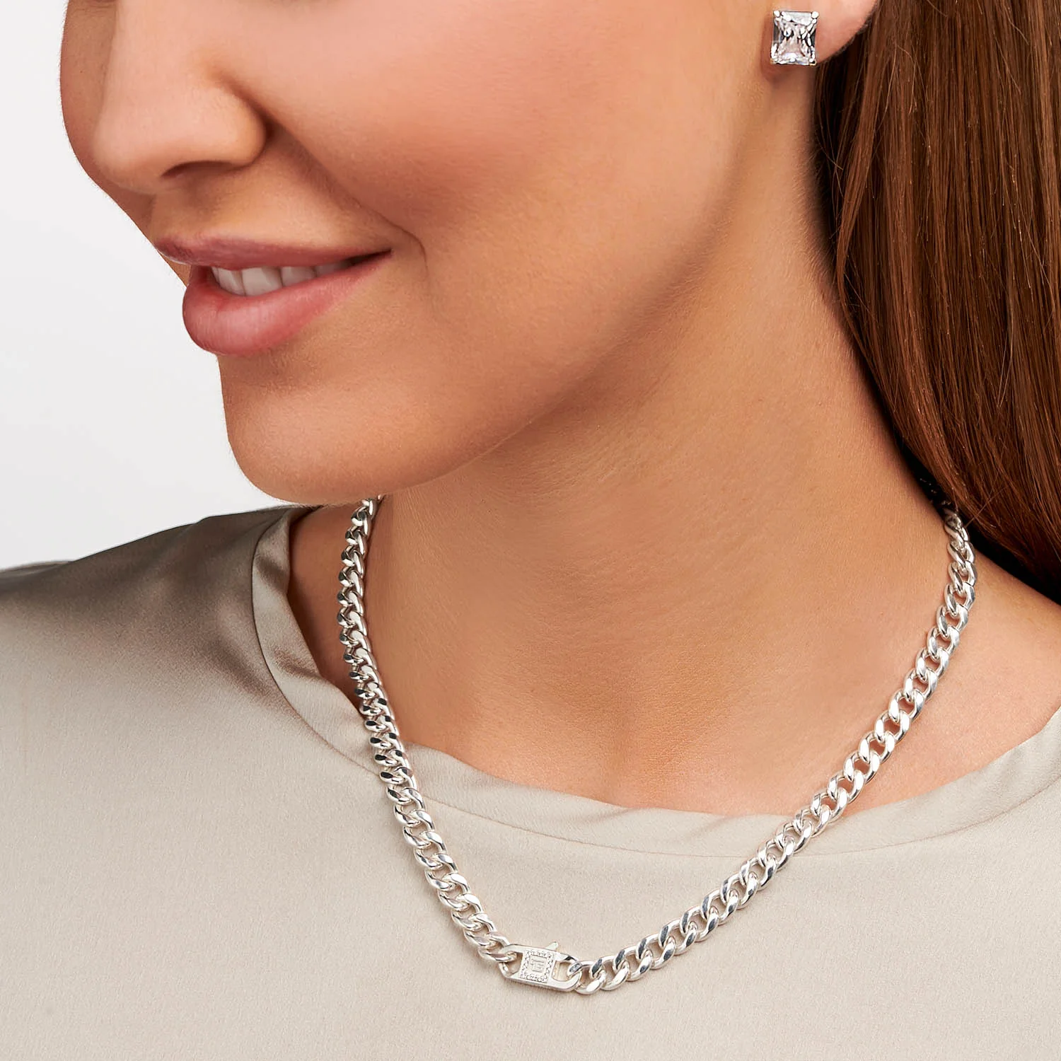 Thomas Sabo Heritage Sterling Silver Curb 45cm Chain - Image 2