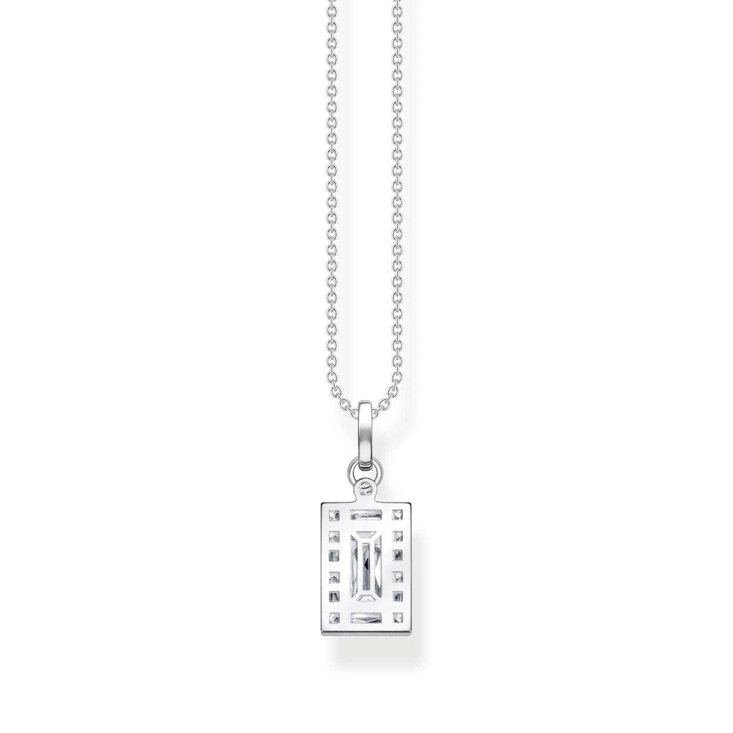 Thomas Sabo Heritage Sterling Silver CZ Pendant on 40-45cm Chain - Image 2