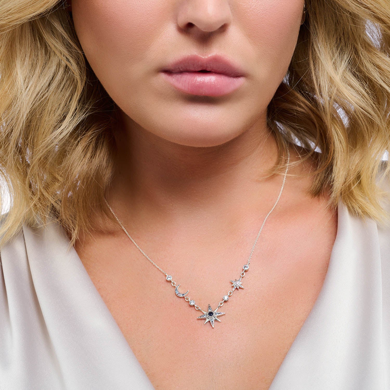 Thomas Sabo Magic Satrs Sterling Silver Starry Night 40-45cm Chain - Image 2