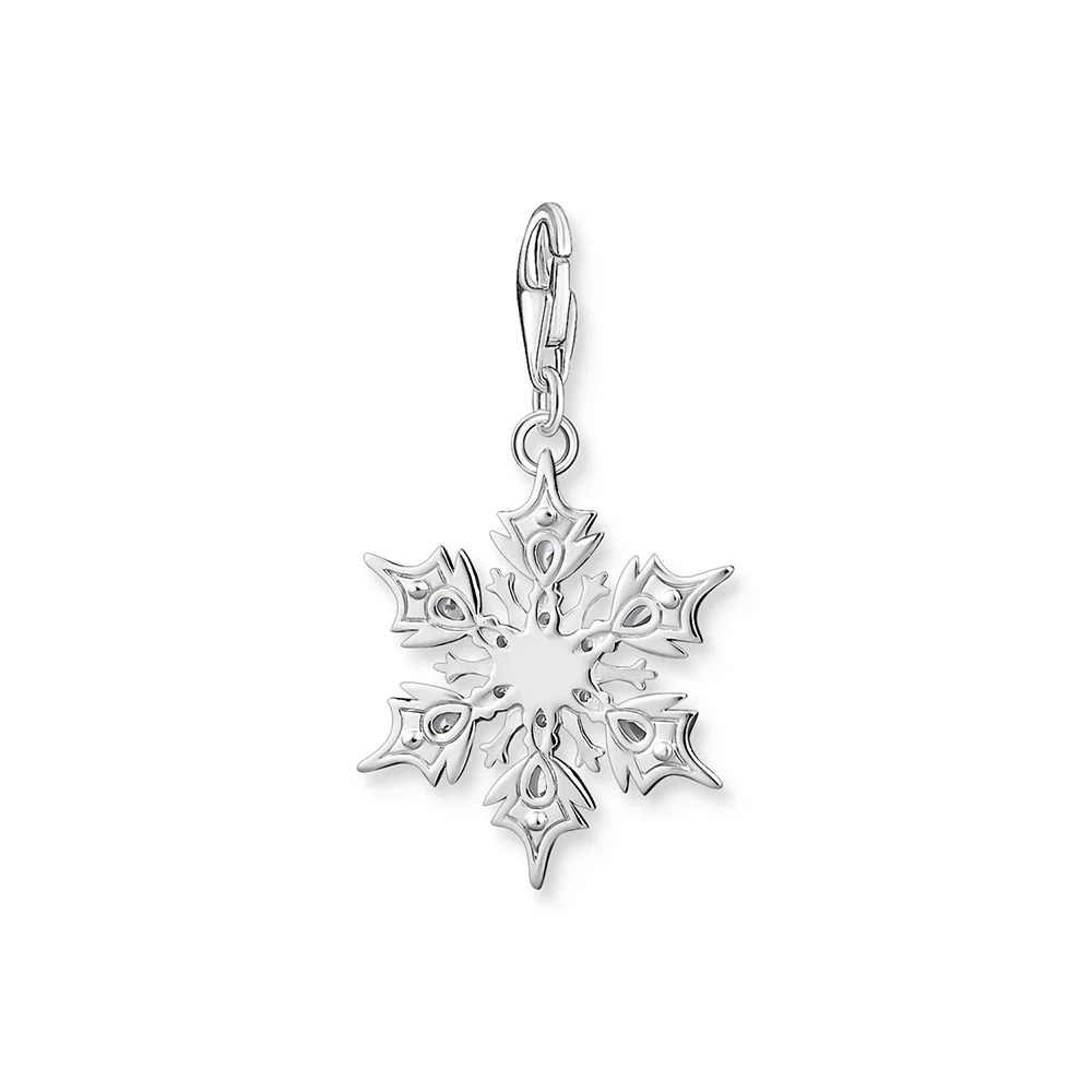 Thomas Sabo Sterling Silver Charm Club Snow Crystal Charm - Image 2