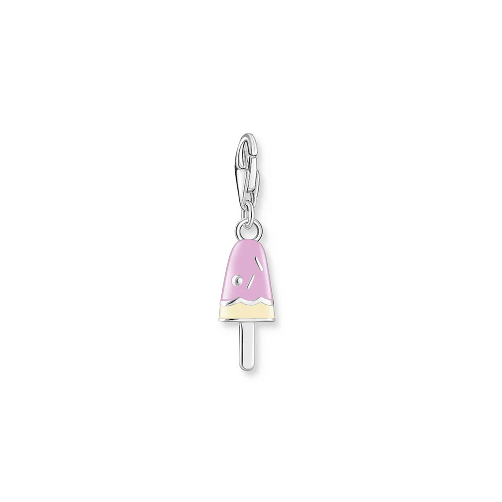 Thomas Sabo Sterling Silver Charmista Enamel Ice Cream CZ Charm - Image 2